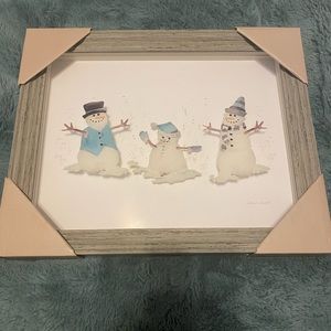 15X7 inch Snowman art